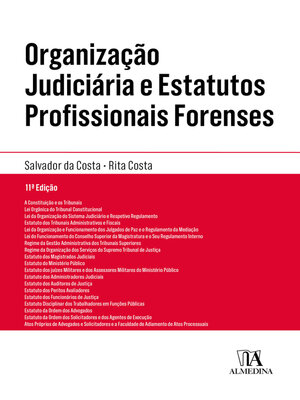 cover image of Organização Judiciária e Estatutos Profissionais Forenses--11ª Edição